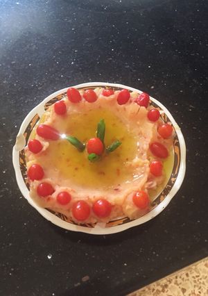 صورة لوصفة بطاطة مهروسة مع حر