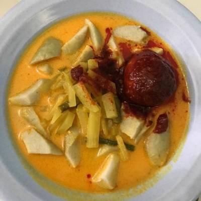 Resep Lontong Sayur Dengan Telur Bumbu Merah Khas Banjarmasin Oleh Citra Amelia Cookpad