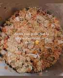 Arroz 🍚con pollo de 3 carnes 🤌🏾