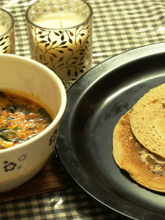 A picture of Super Fast Wheat Dosa -Why go through the chapati making procedure?.