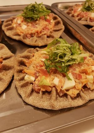 Una foto de Canastitas frías, navideñas y saludables