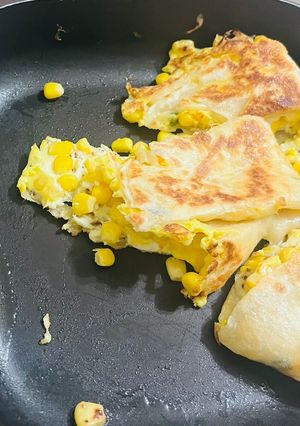玉米蛋餅 的食譜成品照片