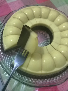 Foto resep Puding Mentega kombinasi Puding Coklat