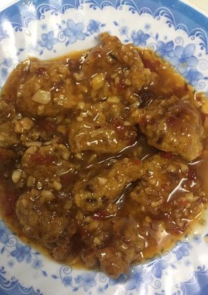 Hình của món Chả cá rim xí muội.
