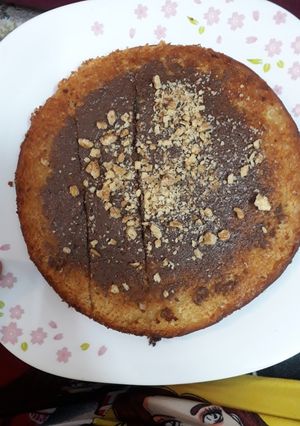 عکسی از دستور کیک موز و گردویی
