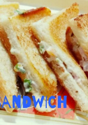 A picture of Mayonnaise Veg Sandwich.