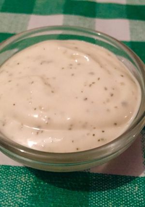 Una foto de Salsa alioli
