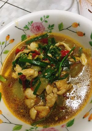 รูปของ แกงไก่ใส่ฝักเขียว