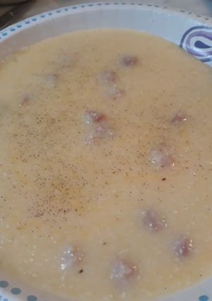 A picture of Christmas Eve Grits.