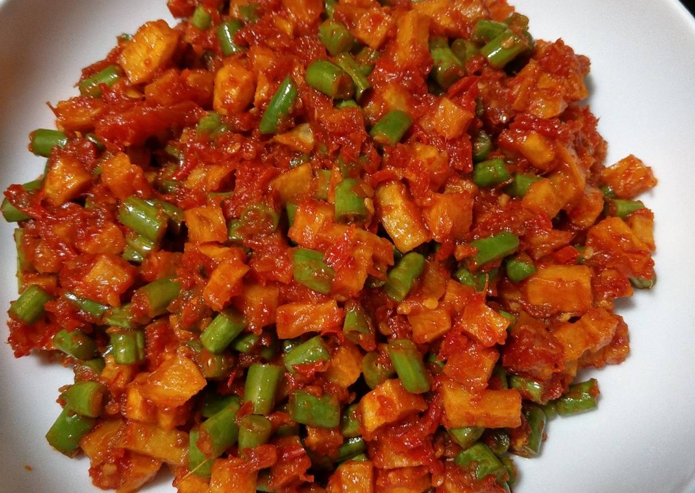 Balado kentang buncis