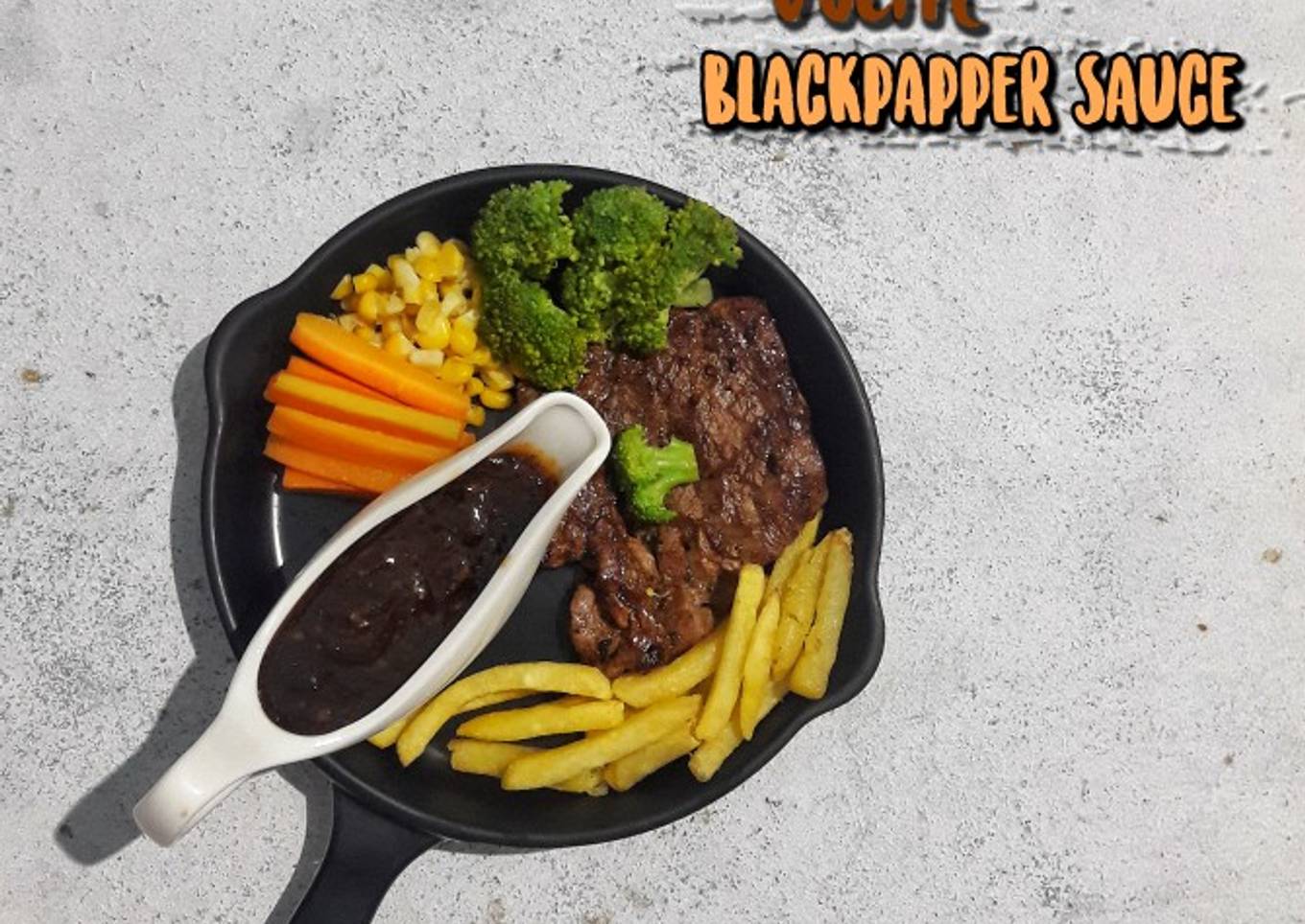 Tenderloin Steak With BlackPapper Sauce