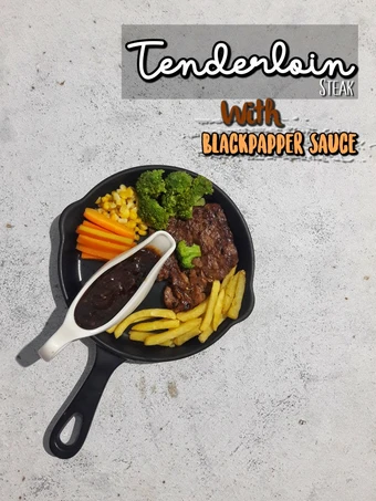 Cara Mudah Membuat Resep Tenderloin Steak With BlackPapper Sauce yang Bisa Manjain Lidah Anti Ribet, Menggugah Selera