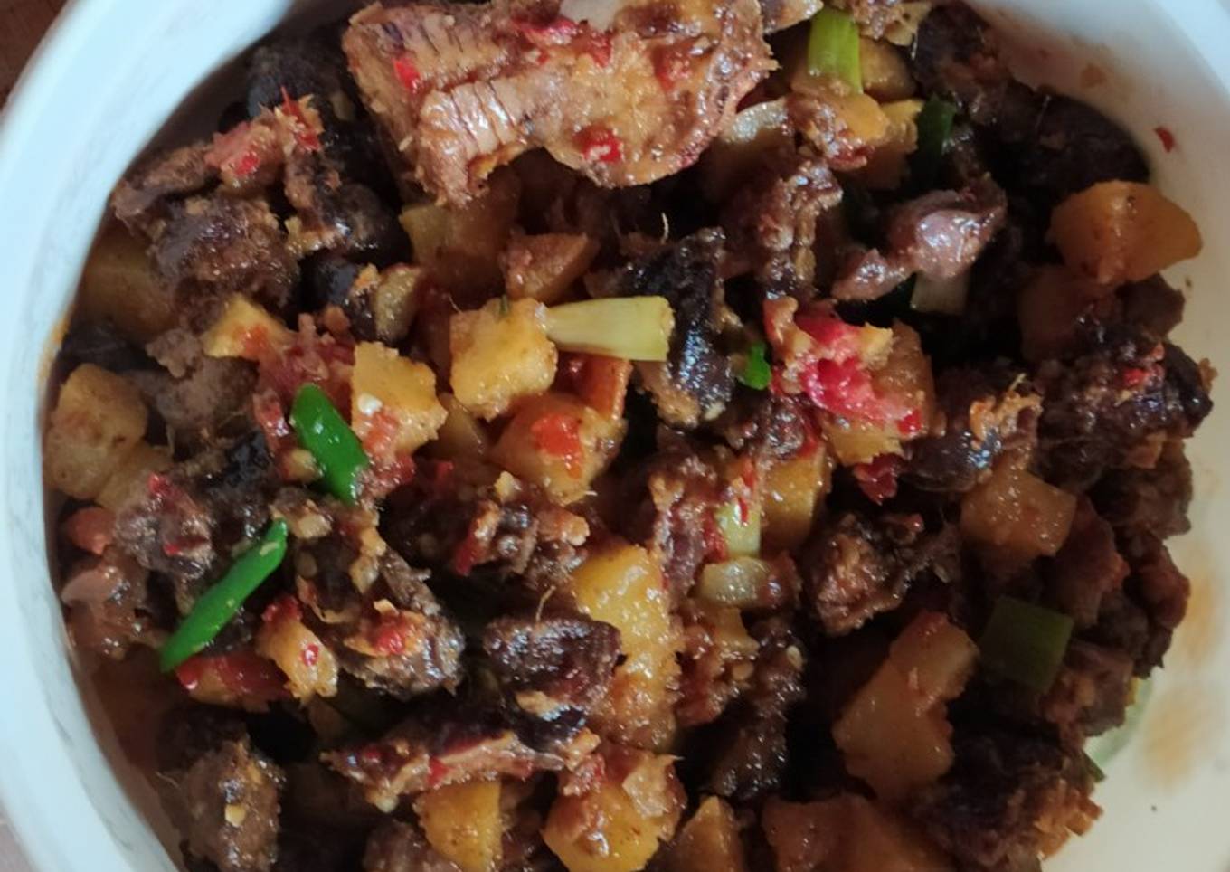Sambal goreng hati kentang