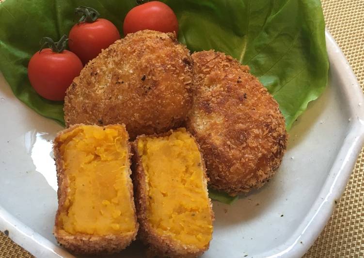 Easiest Way to Make Super Quick Homemade Japanese Kabocha Pumpkin Croquette