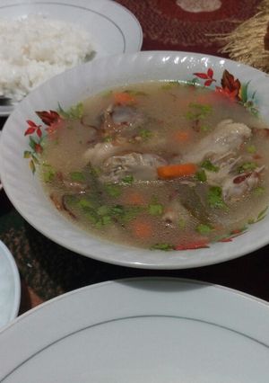 Foto resep Sup ayam (siram sambel)
