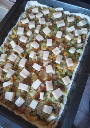 Una foto de Tarta de verduras a mi manera 😋🥰