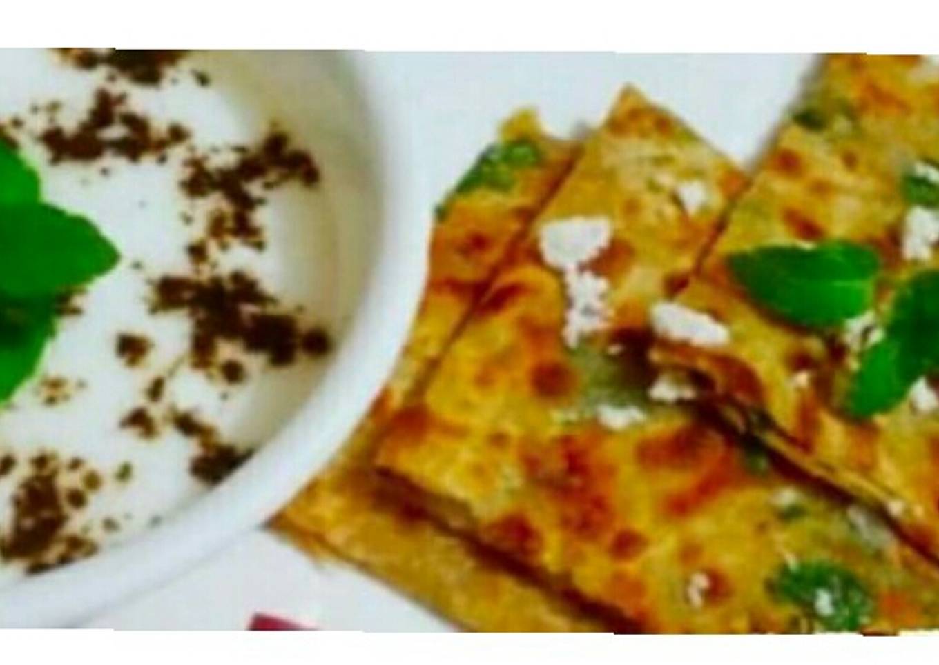 Healthy Spinach Paneer Parantha