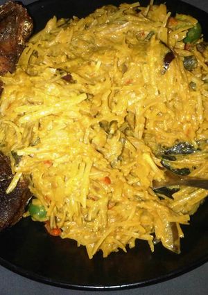 A picture of Abacha (African Salad).
