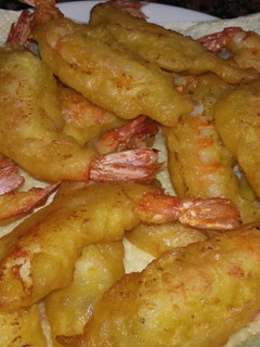Una foto de Langostinos a la gabardina