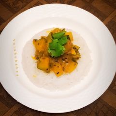 Pumpkin Curry (भोपळ्याची रस्सा भाजी) A picture of Pumpkin Curry (भोपळ्याची रस्सा भाजी).