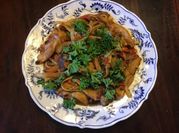A picture of tomato basil linguine