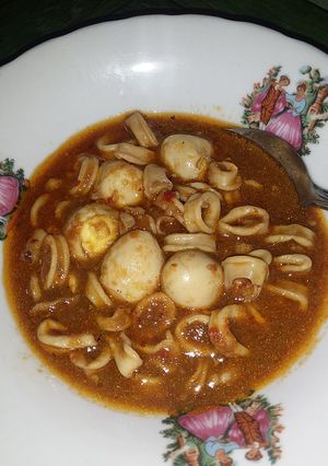 Foto resep Samgor cumi pedas simple