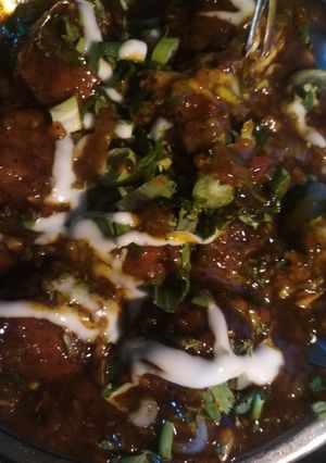 A picture of Veg Manchuriyan.
