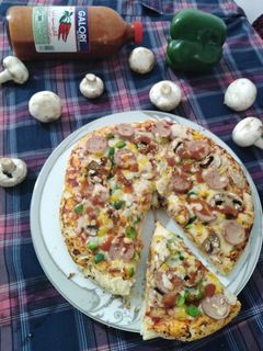 عکسی از دستور پیتزا پپرونی