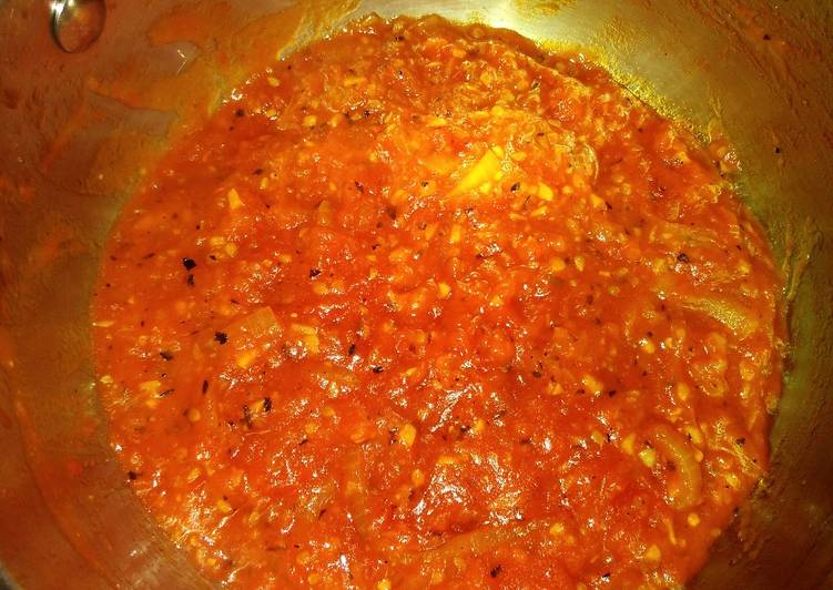 Cara Gampang Menyiapkan Spaghetti sauce simple (homemade), Bikin Ngiler