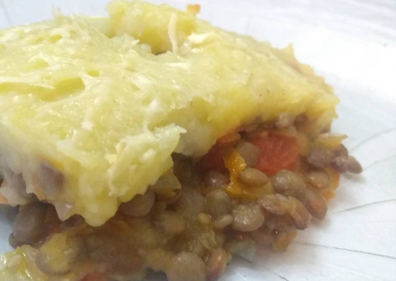 Pastel de papas vegetariano