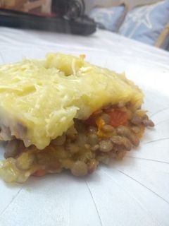 Una foto de Pastel de papas vegetariano