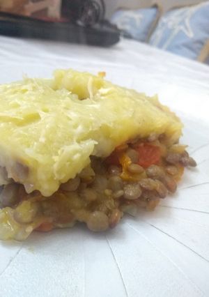 Una foto de Pastel de papas vegetariano