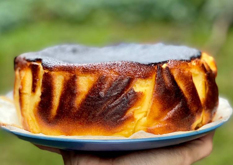 Resep Burnt Basque Cheesecake Anti Gagal