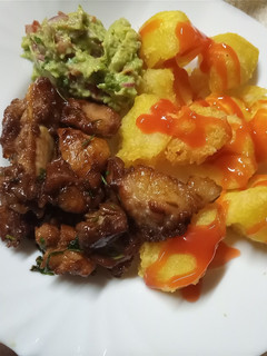 A picture of Pork in honey and soy sauce.