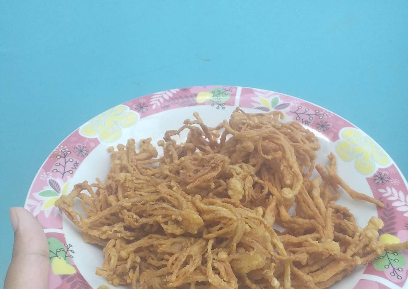 Jamur enoki krispy