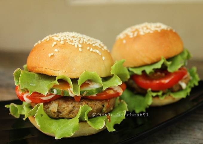 Resep Homemade Burger Oleh Kheyla's Kitchen - Cookpad