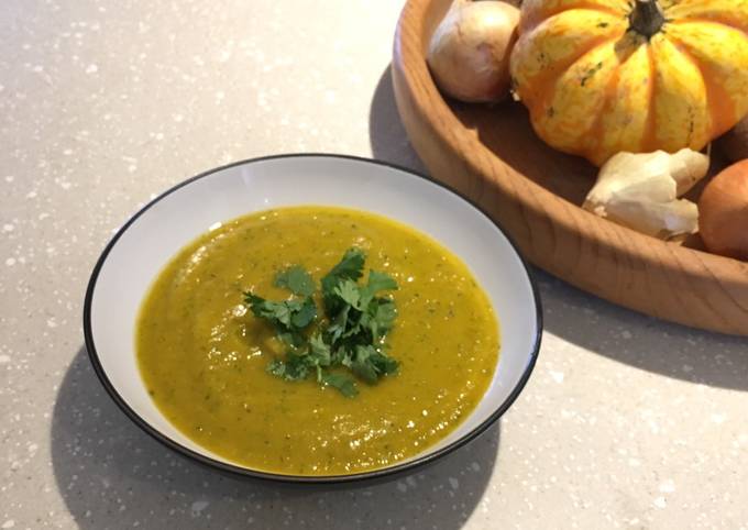 Squash & Sweet Potato Soup with Coriander