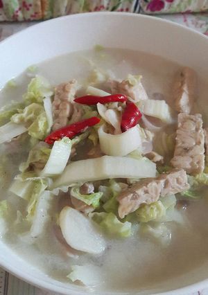 Foto resep Sayur sawi,tempe santan simpel