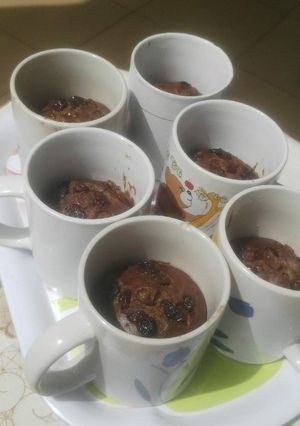 A picture of Chocolate banana loaf in a mug!.