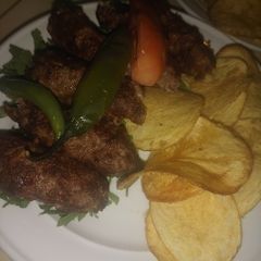 A picture of Arabic kebab.