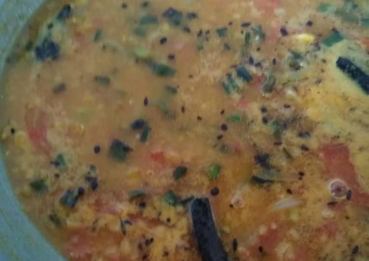 Simple Way to Make Speedy Mashoor dal with spring onion