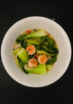 Foto resep Pakcoy Udang Pedas Asam Manis