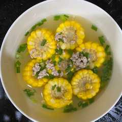 A picture of Canh ngô ngọt thịt băm.