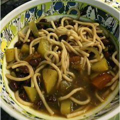 A picture of Veg Spaghetti Soup.