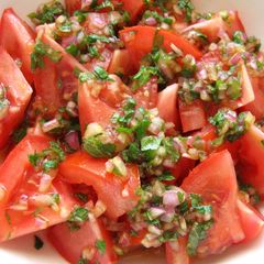 Tomato & Shiso Salad A picture of Tomato & Shiso Salad.