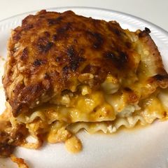 A picture of Lobster Lasagna.