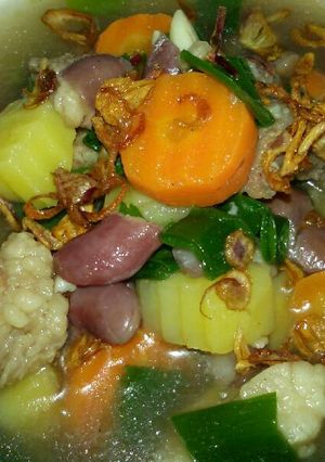Foto resep Sop snerek/kacang merah