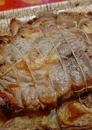 Une photo de Rôti de veau à la broche et son plat au four au Cook Expert