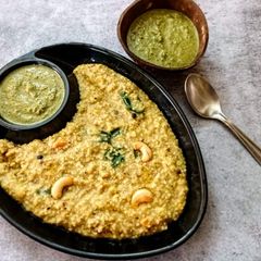 A picture of Barnyard Millet/ Kuthiraivali Ven Pongal.