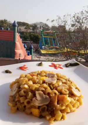A picture of Tandori mushroom pasta.